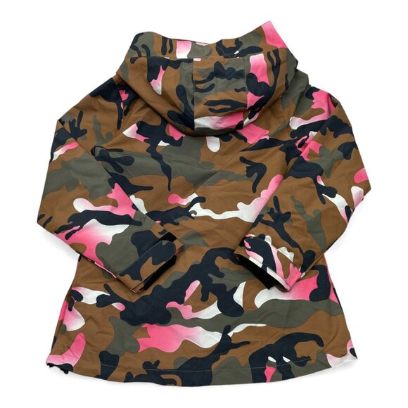Swiss Tech Waterproof Hooded Camouflage Pink Pullover Jacket Women's Medium 8-10 - Picture 9 of 9